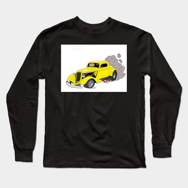 1934 3-Window Coupe Long Sleeve T-Shirt by curtskartoons